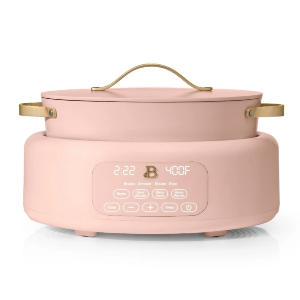 NWOB Beautiful 10 in 1, - 6 Qt Electric Multi-Cooker, Rose by Drew Barrymore
